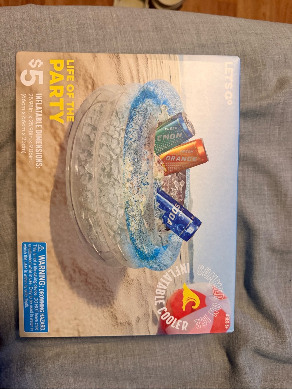 Life of the Party Inflatable Cooler - Blue